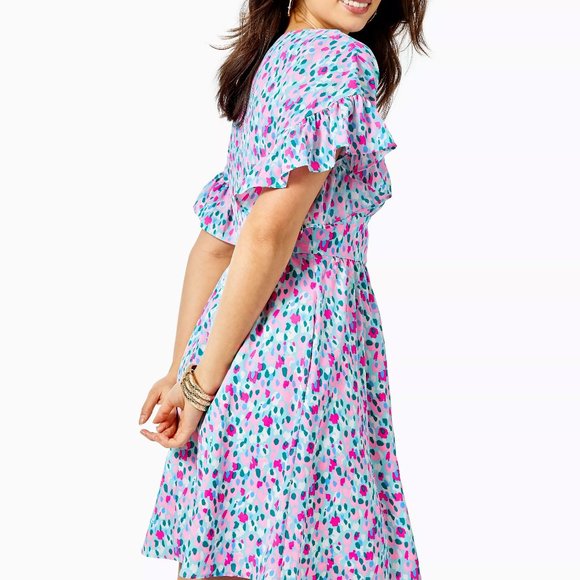 Lilly Pulitzer Blaire Stretch Dress, Hottie Dottie - Picture 4 of 9